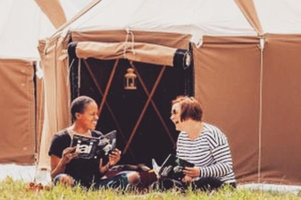 Festival Yurts Hay-On-Wye Hotel Exterior photo