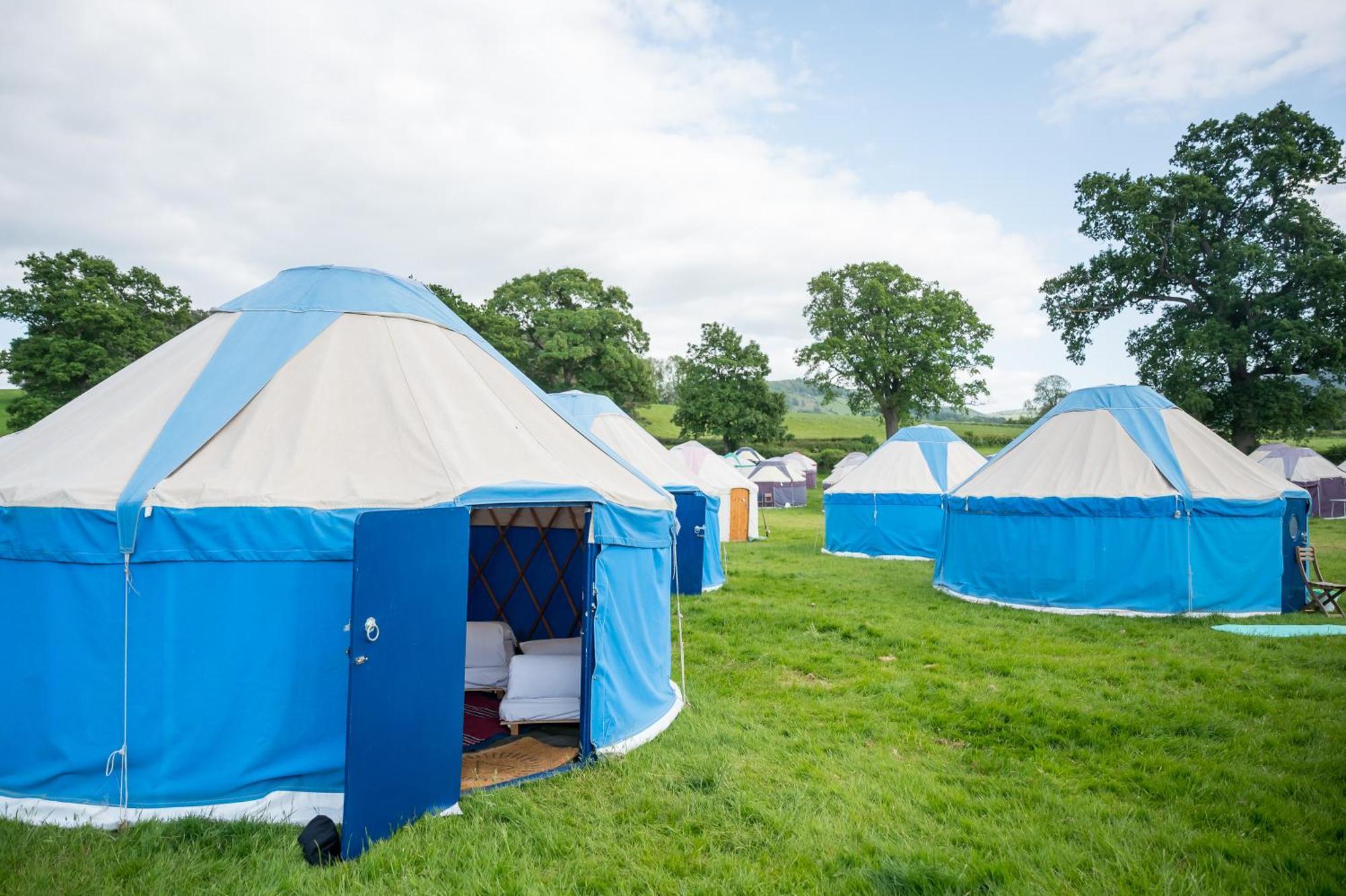 Festival Yurts Hay-On-Wye Hotel Exterior photo