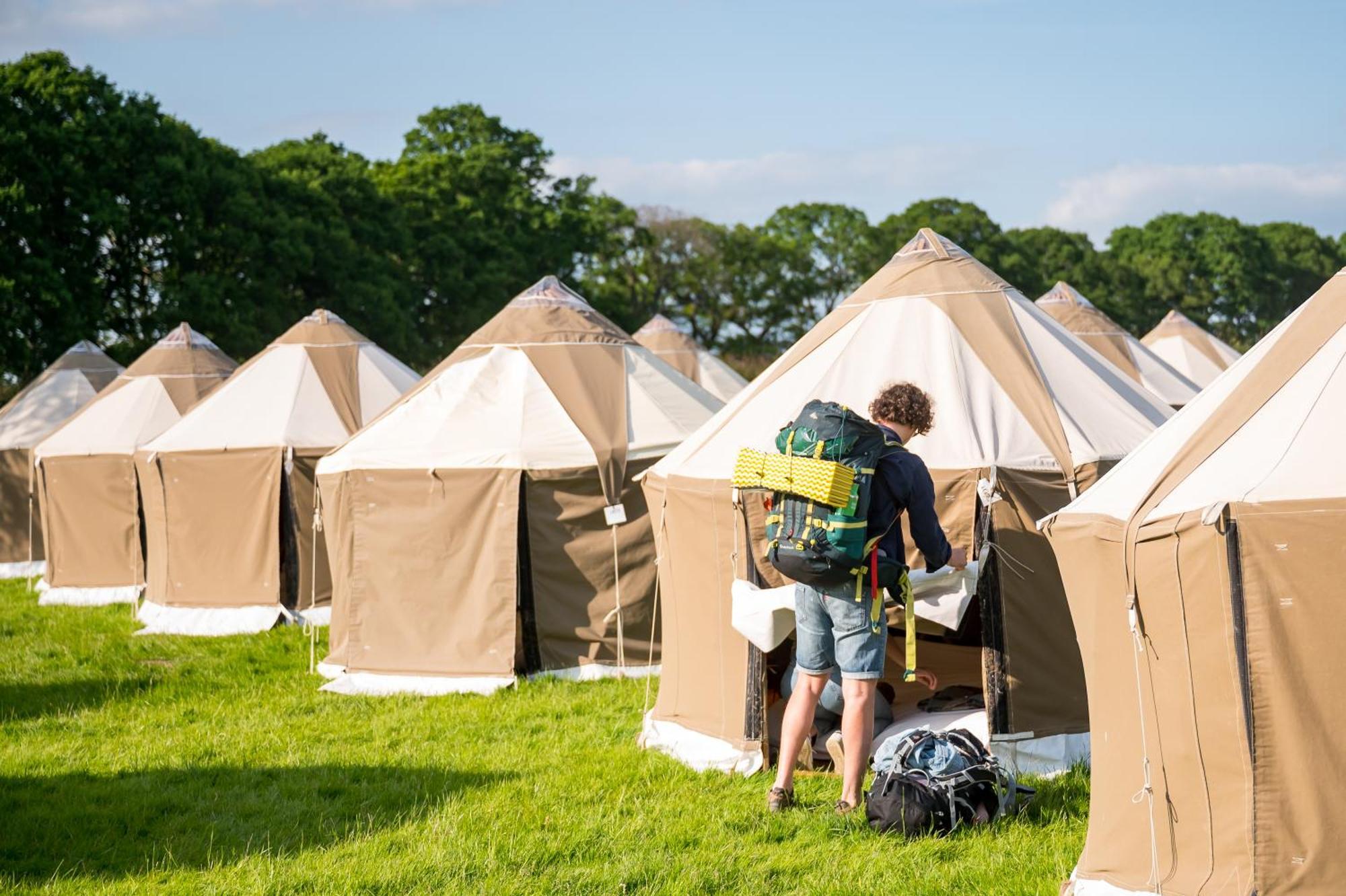 Festival Yurts Hay-On-Wye Hotel Exterior photo